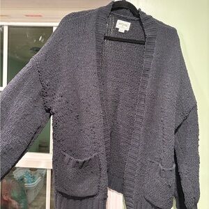 American Eagle Outfitters Charcoal Cardigan